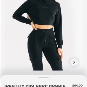 Identity crop hoodie
